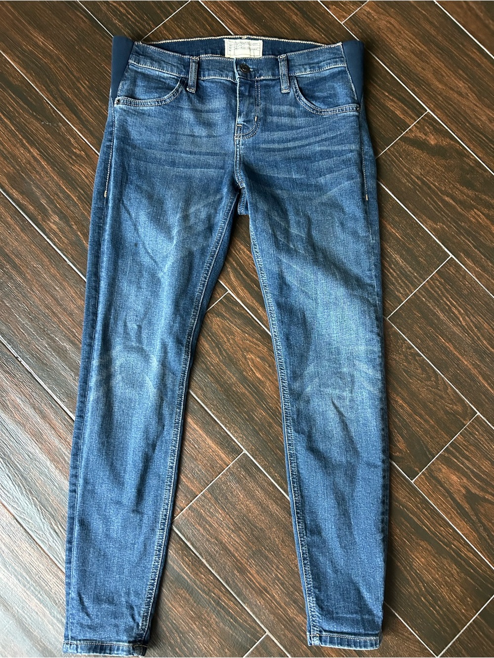 Current/Elliott x Hatch Maternity Collab Skinny Jeans Medium Wash size 27